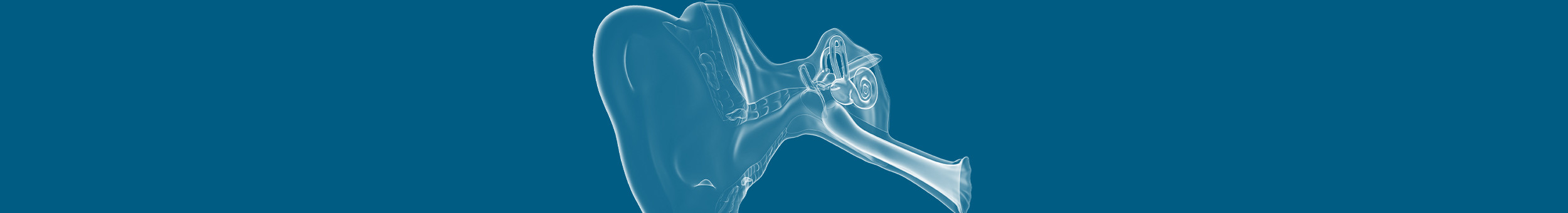 Therapiegebiete Tinnitus – Illustration eines Ohrs mit Schallwellen